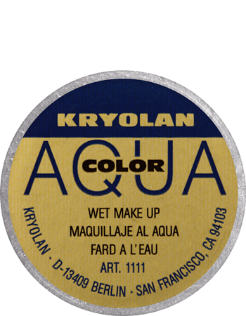 Kryolan Aquacolor Metallic — 8 ml — SILVER