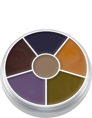 Kryolan Cream Color Circle — 6 Colors — BRUISE