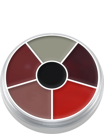 Kryolan Cream Color Circle — 6 Colors — BURN & INJURY