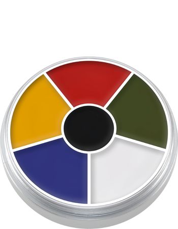 Kryolan Cream Color Circle — 6 Colors — MULTI COLOR