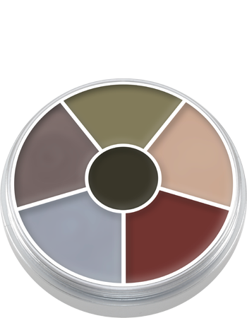 Kryolan Cream Color Circle — 6 Colors — DEATH