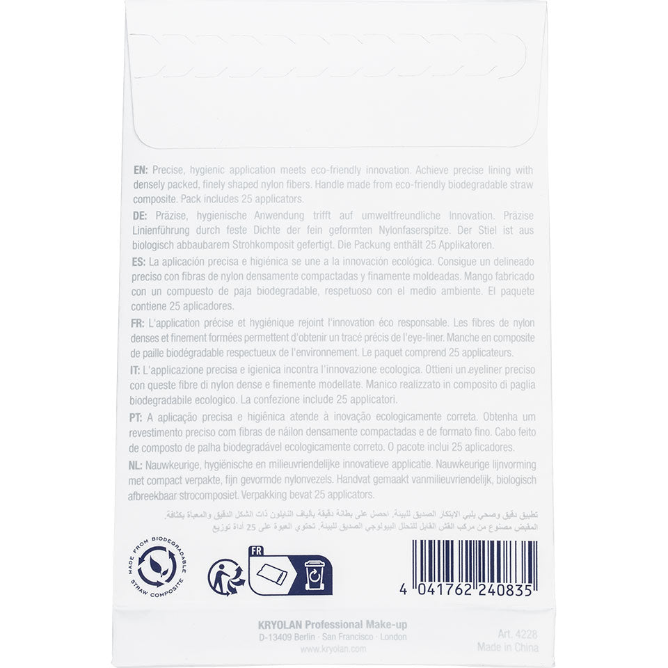 Kryolan Disposable Eyeliner Applicators — 25 Pieces