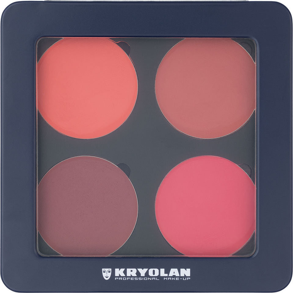 Kryolan Cream Blusher Palette — 4 Colors