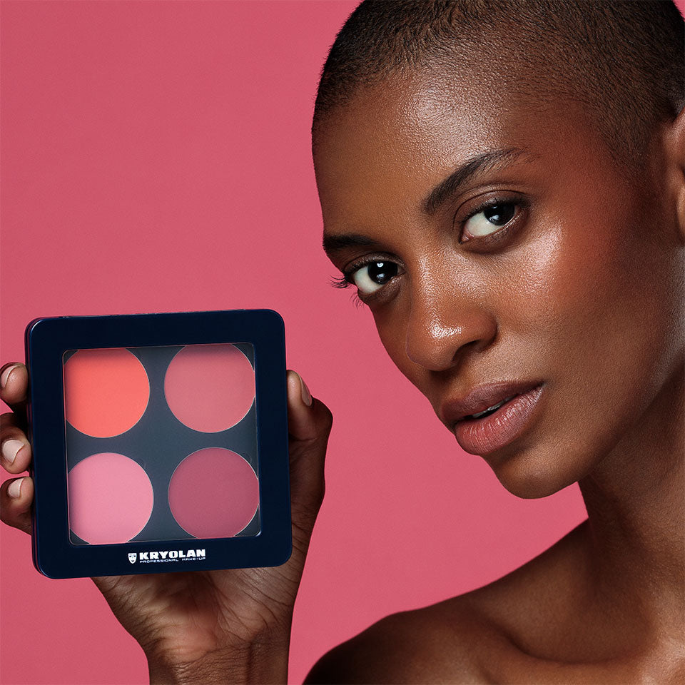 Kryolan Cream Blusher Palette — 4 Colors