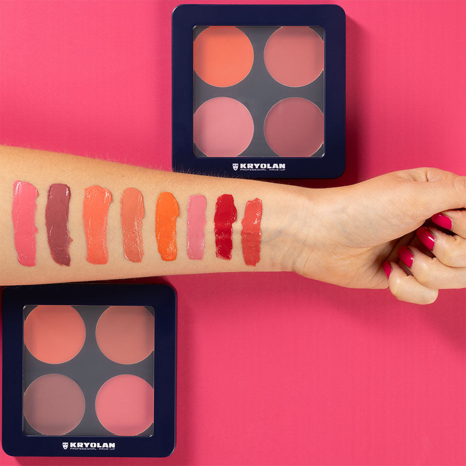 Kryolan Cream Blusher Palette — 4 Colors