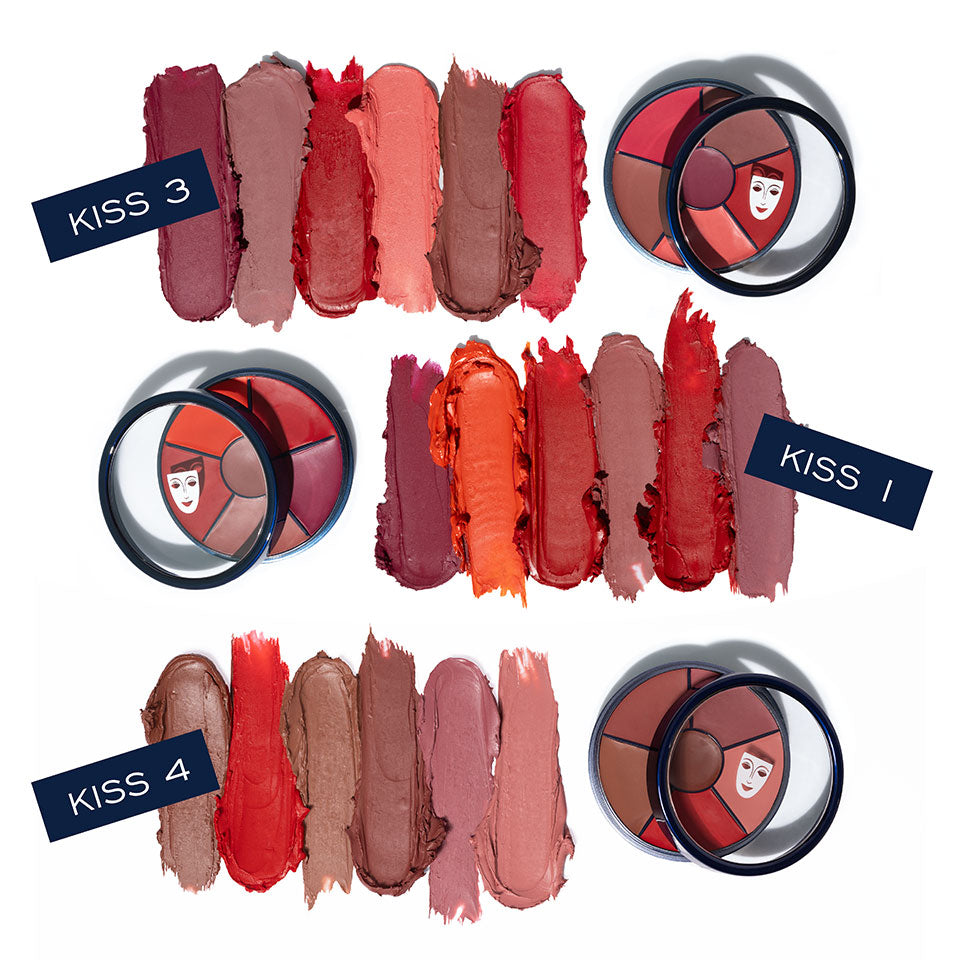 Kryolan Velvet Kiss Lip Color Circle — 6 Colors