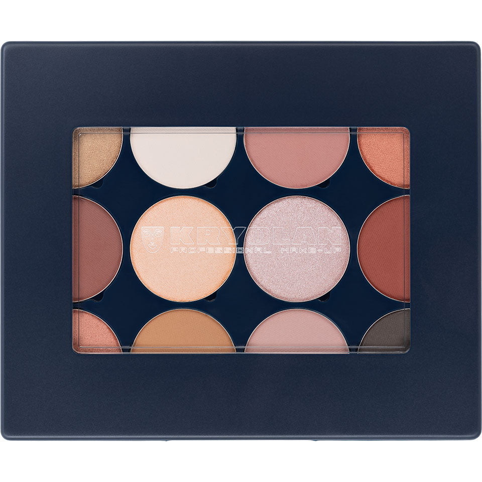 Kryolan Velvet Vision Eyeshadow Palette — 12 Colors