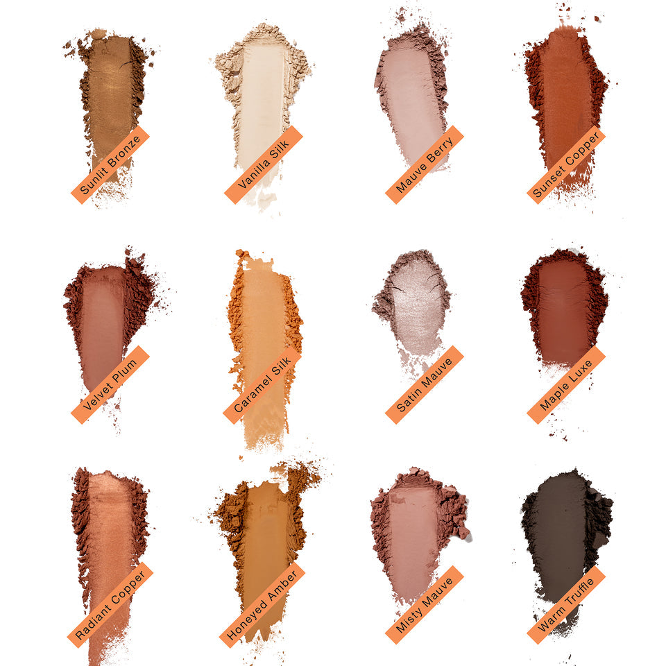 Kryolan Velvet Vision Eyeshadow Palette — 12 Colors