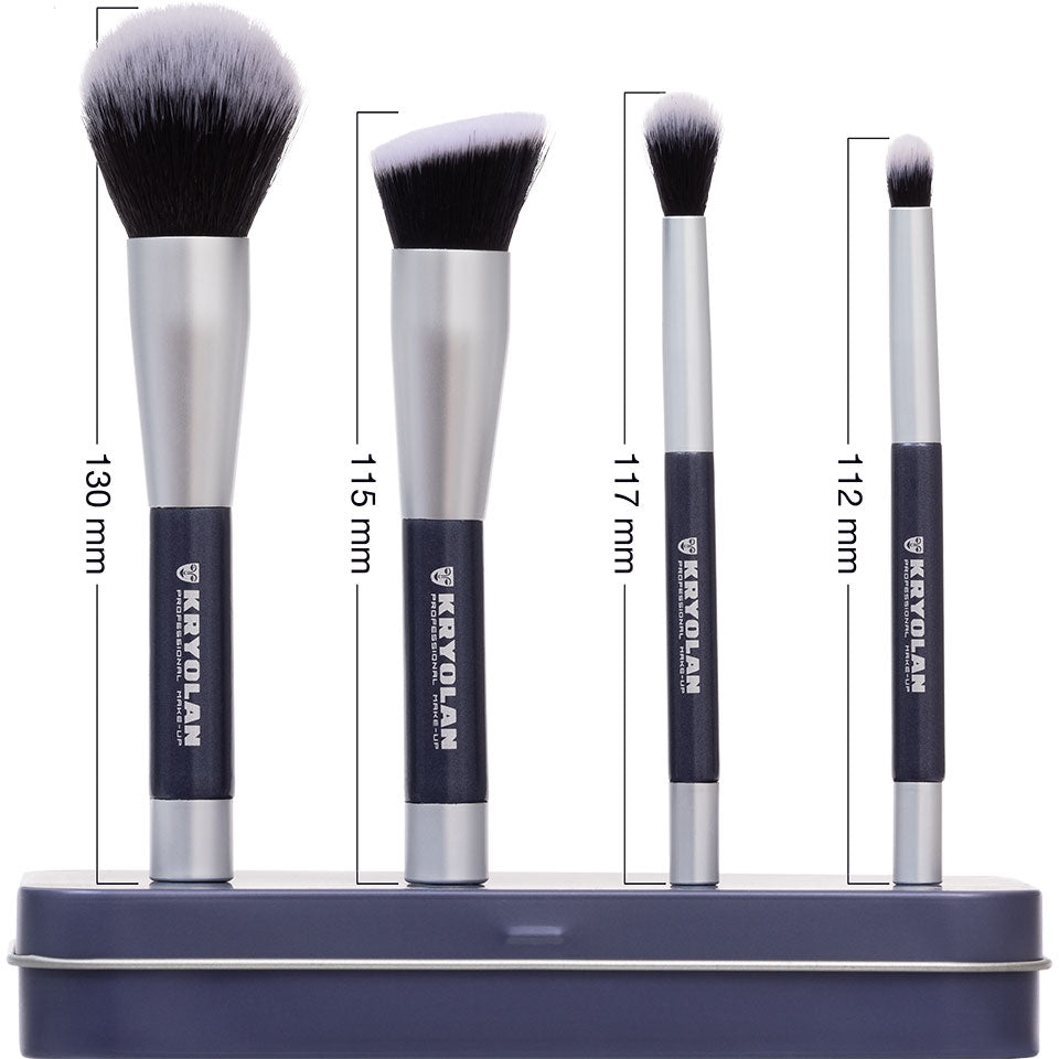 Kryolan Magnetic Brush Set — 4 Brushes