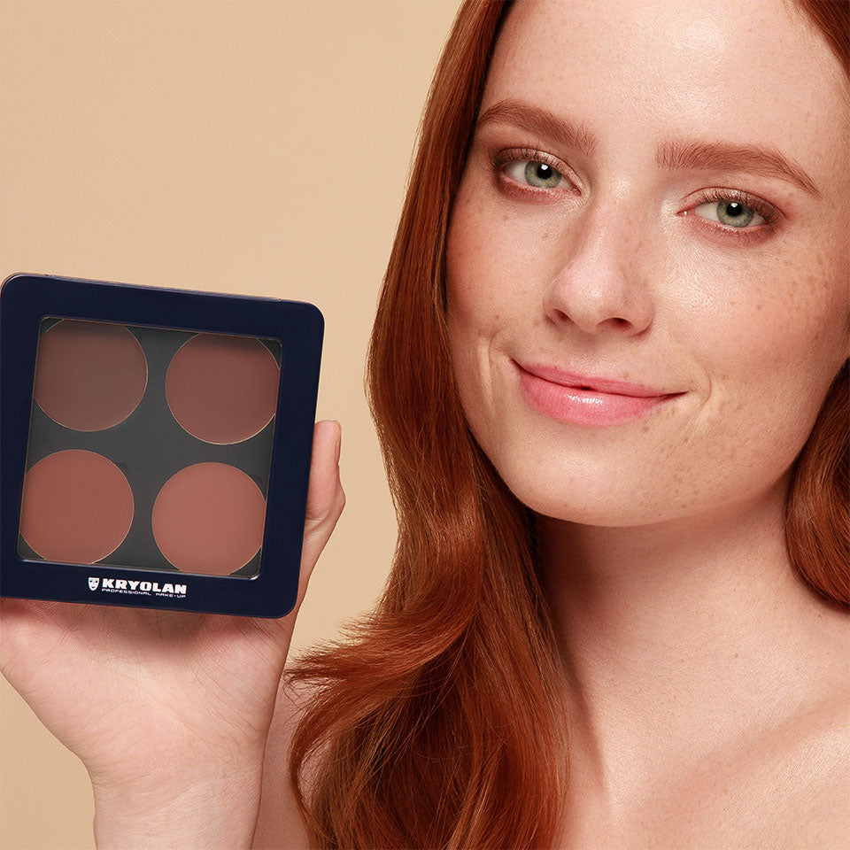 Kryolan Sculpt & Glow Palette — 4 Colors