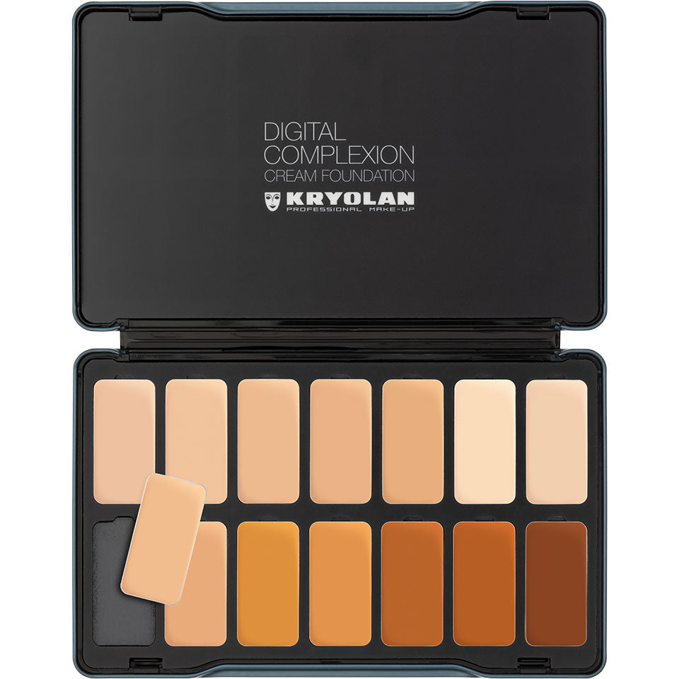 Kryolan Digital Complexion Cream Foundation Palette — 14 Shades