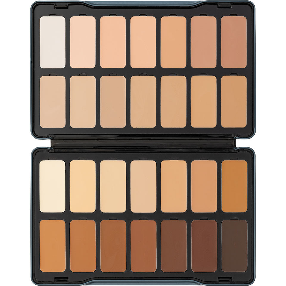 Kryolan Digital Complexion Cream Foundation Palette — 28 Shades
