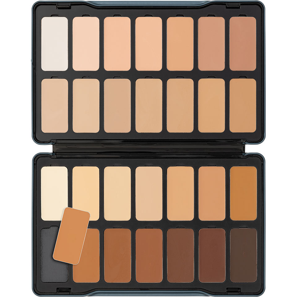Kryolan Digital Complexion Cream Foundation Palette — 28 Shades