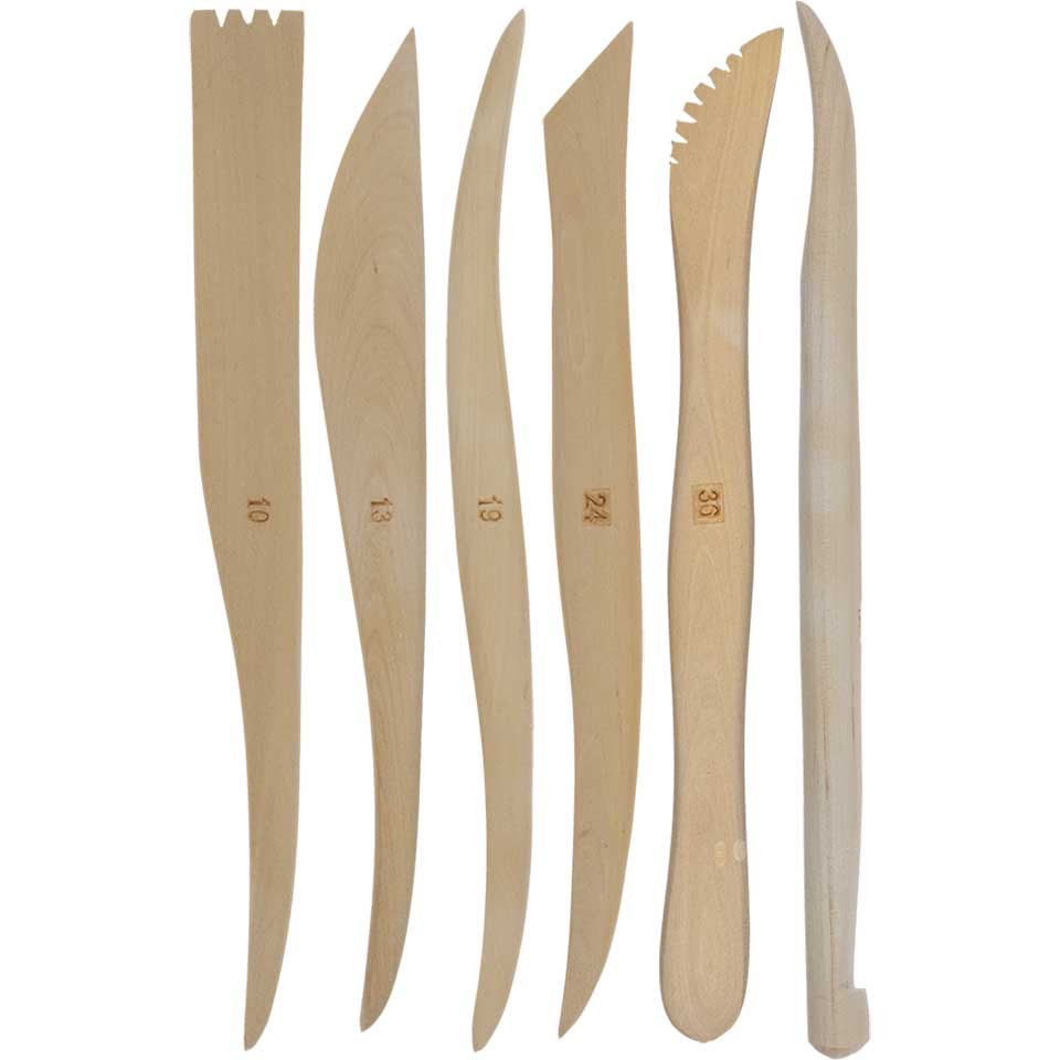 Kryolan Wooden Spatulas — 6 Pieces