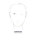 Kryolan Makeup Charts Block — 25 Sheets