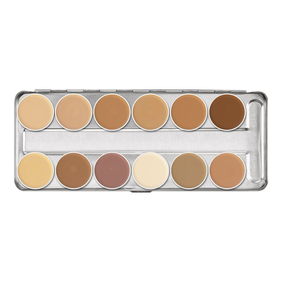 Kryolan Dermacolor Camouflage Creme Palette — 12 Colors — DC1