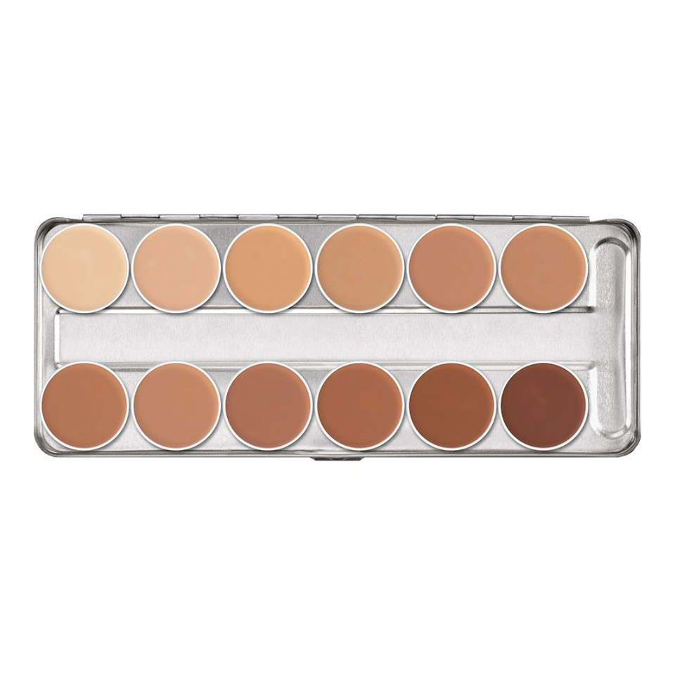 Kryolan Dermacolor Camouflage Creme Palette — 12 Colors — W