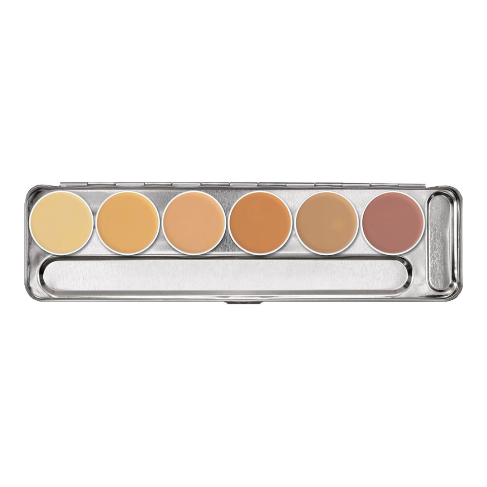 Kryolan Dermacolor Camouflage Creme Palette — 6 Colors — H