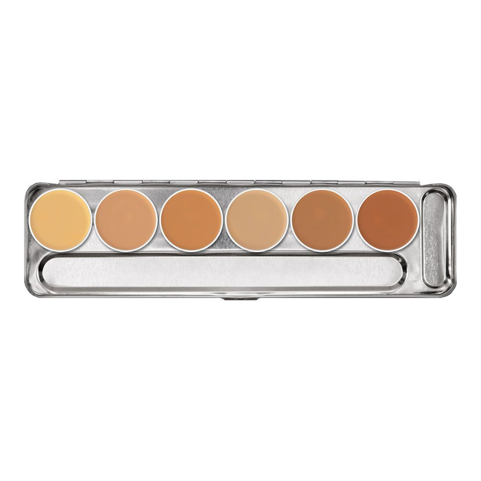 Kryolan Dermacolor Camouflage Creme Palette — 6 Colors — M