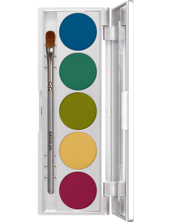 Kryolan Shades Eyeshadow Palette — 5 Colors — RIO