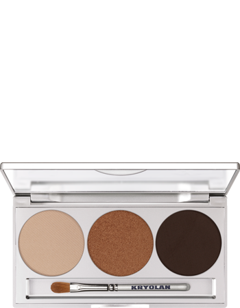 Kryolan Eyeshadow Trio Palette — Smokey — SMOKEY BEIGE