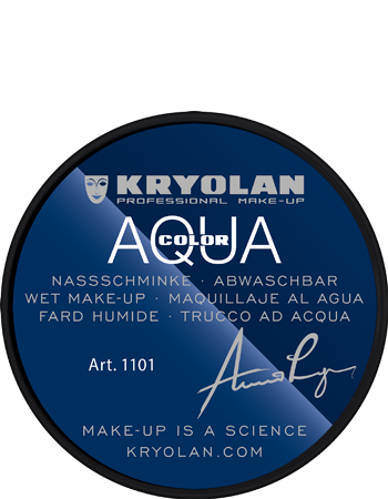 Kryolan Aquacolor — 8 ml — DEEP BLACK