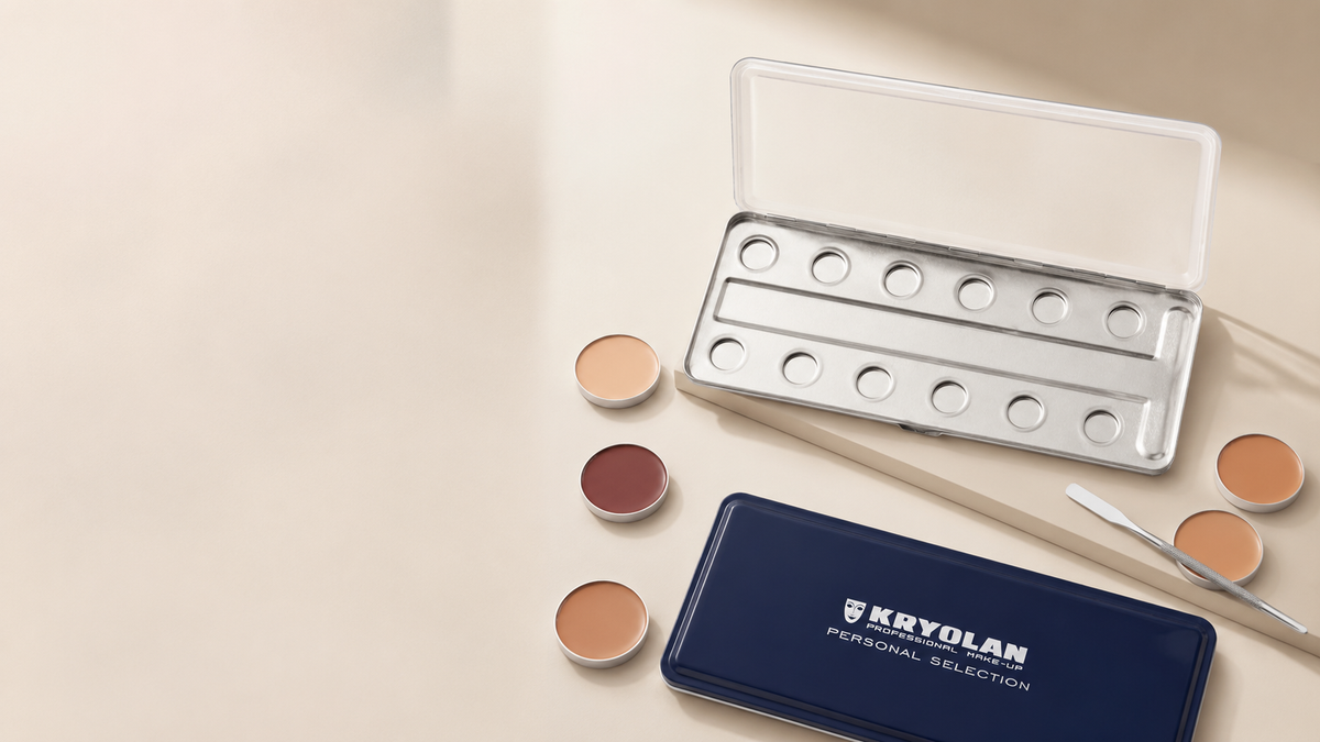 Estuche de paleta Dermacolor y recambios de maquillaje individuales